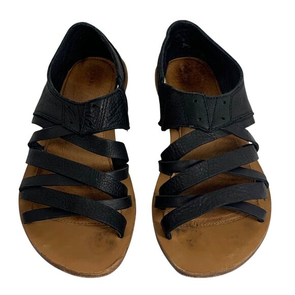 Sorel Womens Black Leather Lake Comfort Gladiator Style Sandals SZ 10 US / 41 EU - Picture 1 of 8